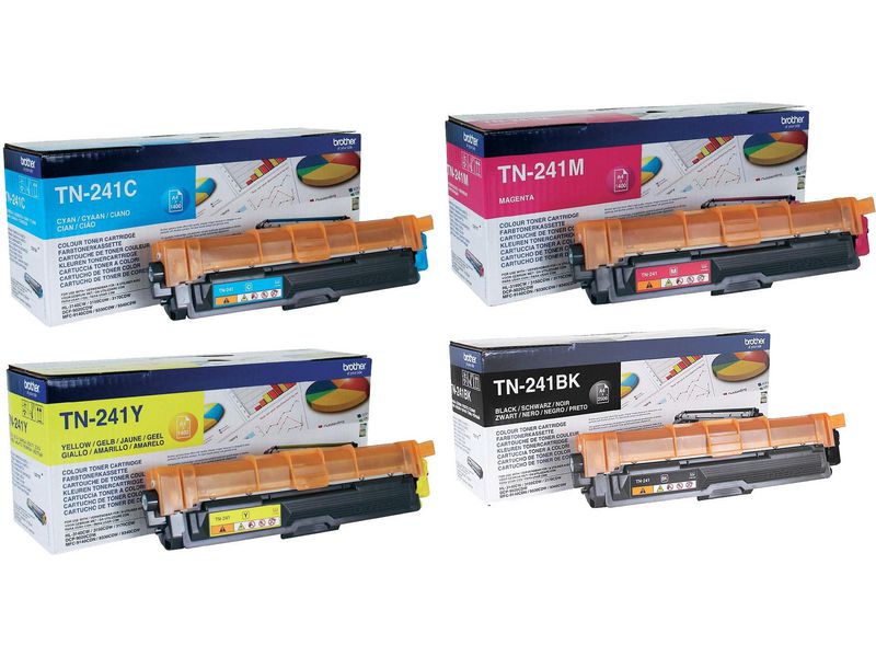 Brother Kit de toner TN-241 BK, C, M, Y