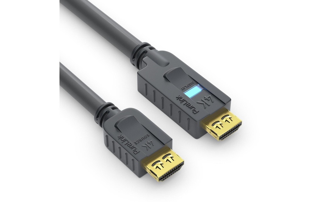 PureLink PureInstall, HDMI câble Aktiv, 10.0 m avec integriertem Verstärker, 4K, 18 Gbps