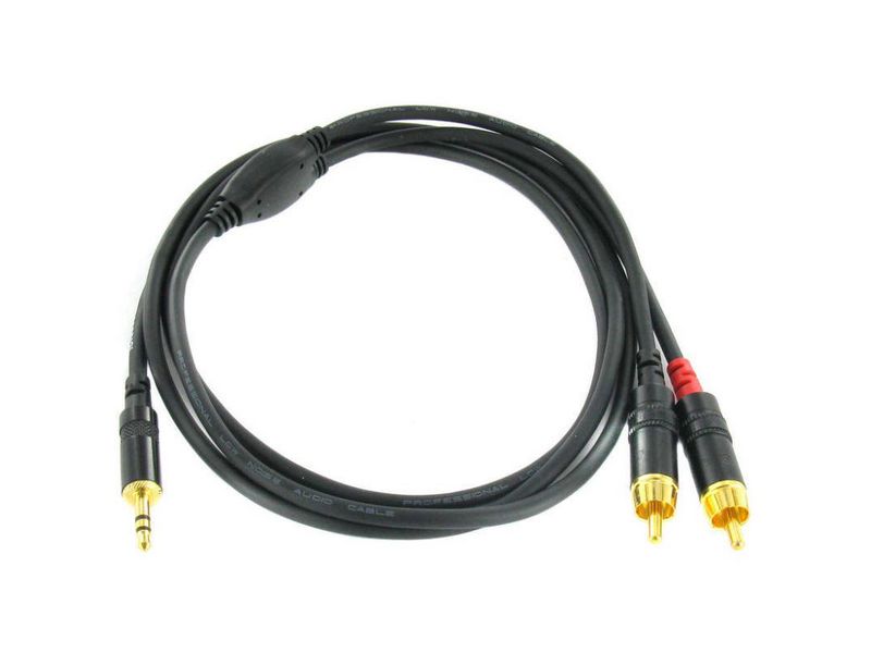 Cordial Câble audio CFY 3 WCC Câble Jack 3.5-Cinch 3m