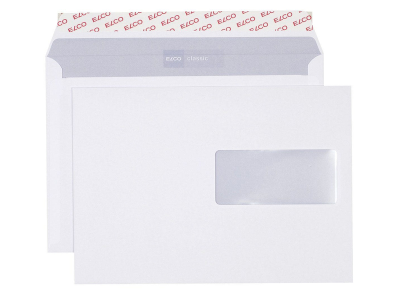 ELCO Enveloppe avec fenêtre Classic C5 500 pièces