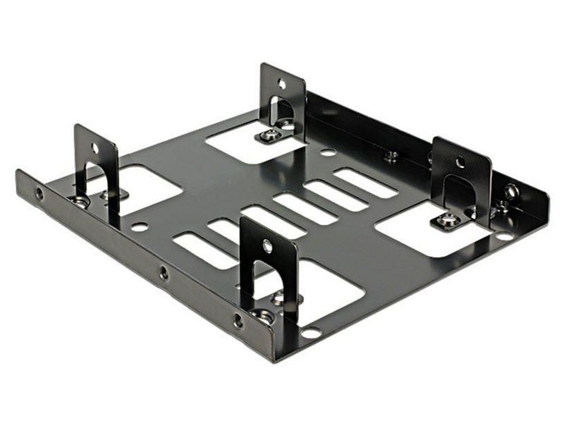 Delock Cadre de montage 3,5" pour 2x 2x 2.5" HDD/SDD