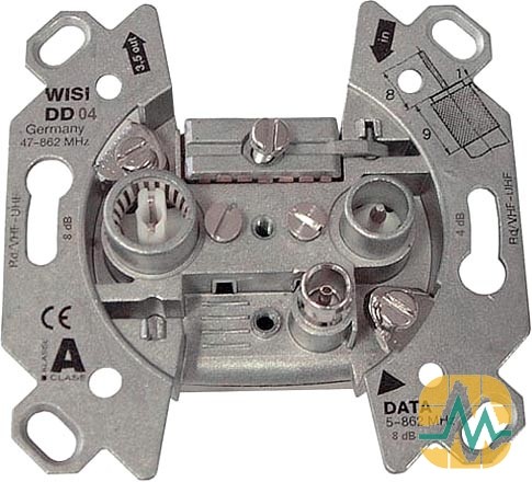 Prise multimédia 4 dB - 65 MHz WISI