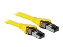 Delock Câble de raccordement RJ-45-RJ45 Cat 8.1, S/FTP, 2 m, jaune