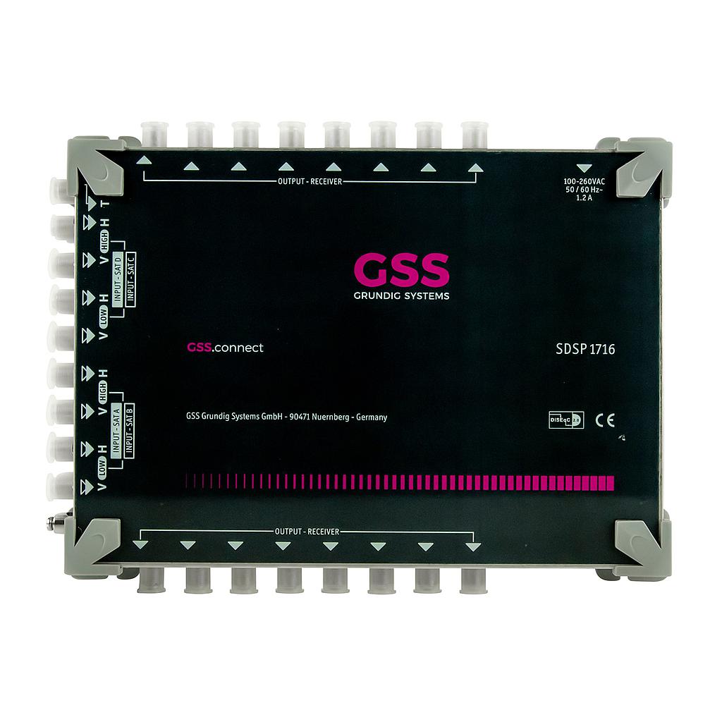 Multiswitch 16+1 entrées 16 sort. GSS SDSP-1716
