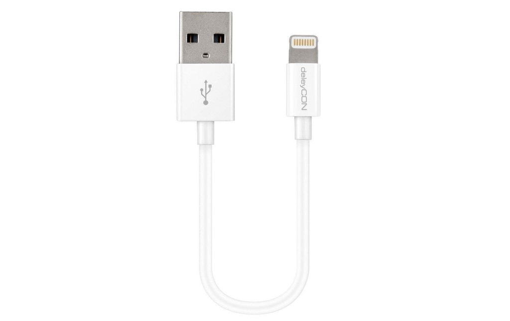 deleyCON Câble USB 2.0 USB A - Lightning 0.15 m