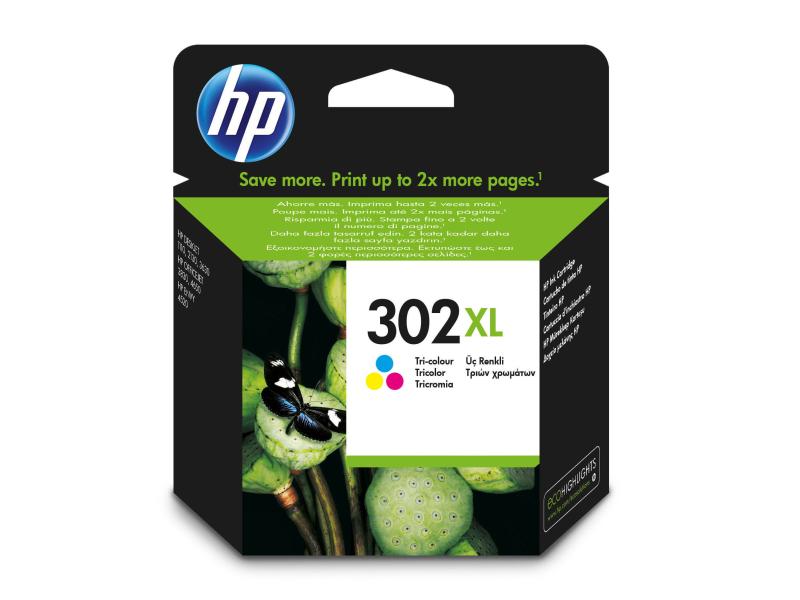 HP Encre Nr. 302XL (F6U67AE) coloris