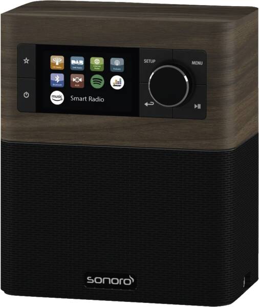 Sonoro radio design STREAM noix-noir