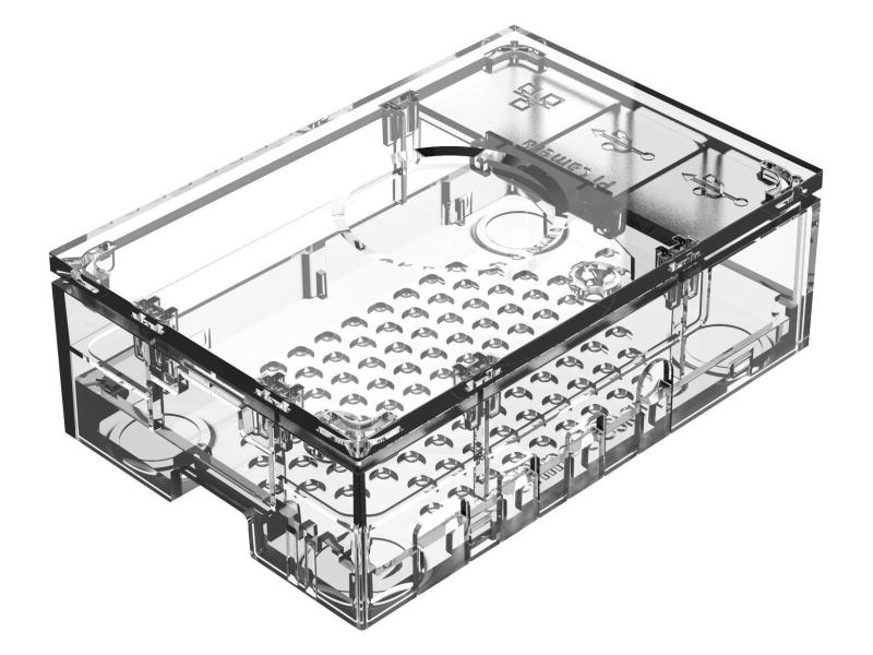 Raspberry Pi boîtier pour Raspberry Pi 4 Model B Transparent