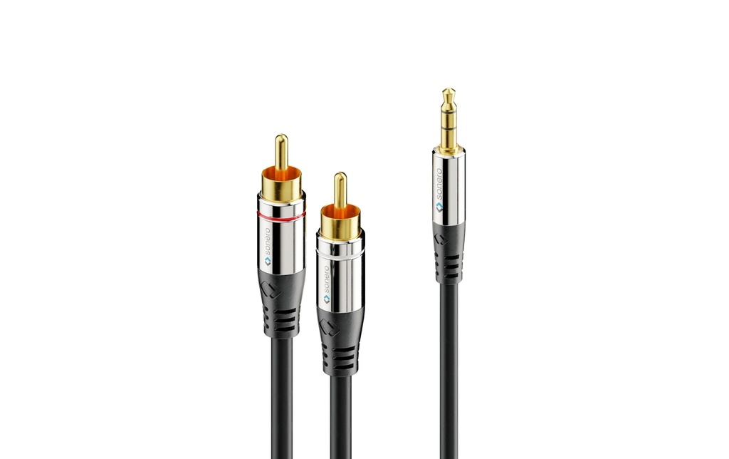 sonero Câble audio jack 3.5 mm - Cinch 15 m