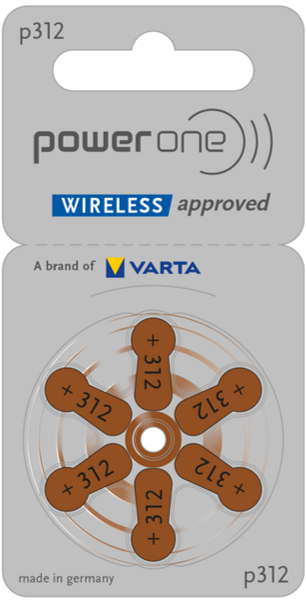 Piles auditives Varta Power One P312