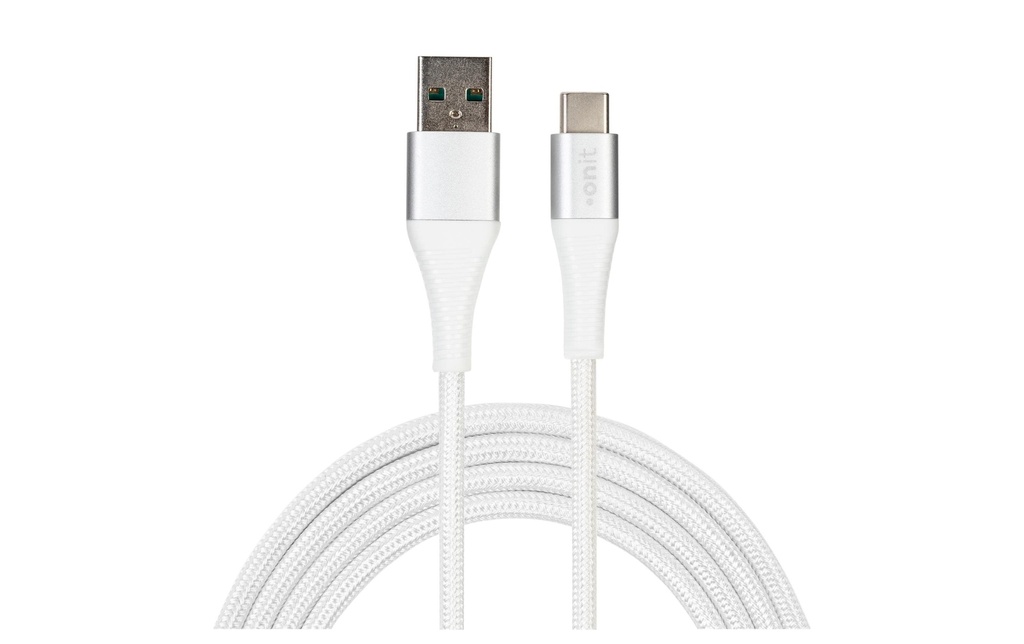 Onit Câble USB USB-A vers USB-C blanc 1 m USB 2.0 – 66 W