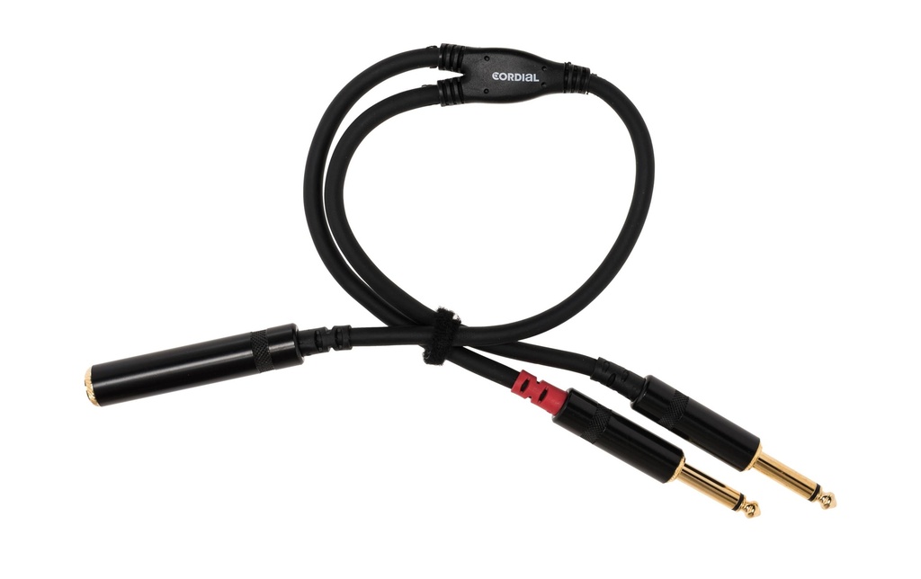Cordial Câble audio jack 6.3 mm - jack 6.3 mm 0.3 m