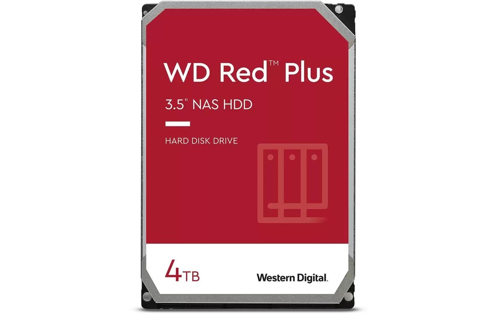 Western Digital Disque dur WD Red Plus 3.5" SATA 4 TB
