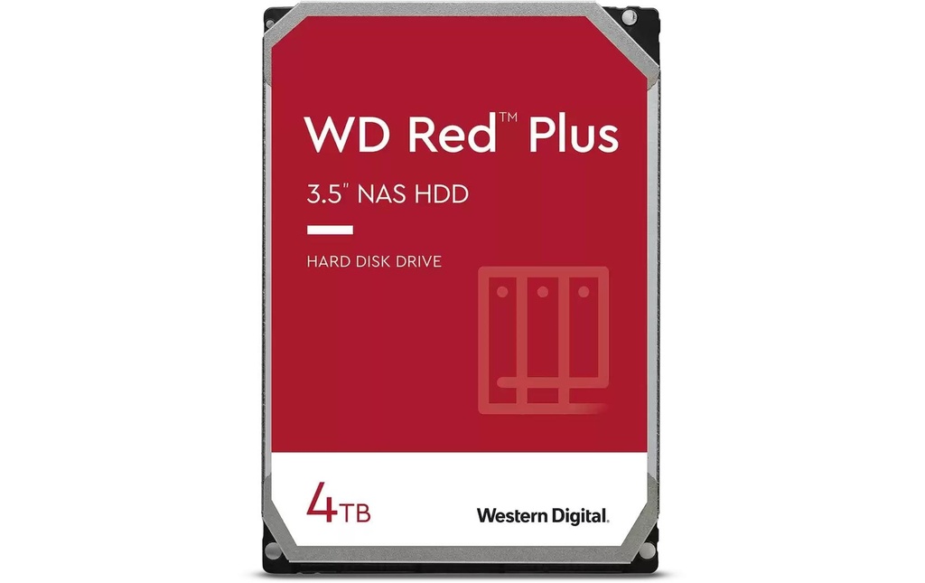 Western Digital Disque dur WD Red Plus 3.5&quot; SATA 4 TB