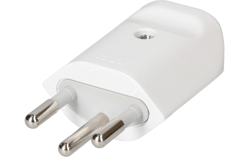 Max Hauri Prise de montage T12 3 pôles, avec isolateur Blanc