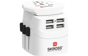 SKROSS Adaptateur de voyage international PRO Light 4x USB A