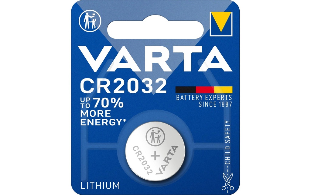 Varta Pile bouton CR2032 1 Pièce/s