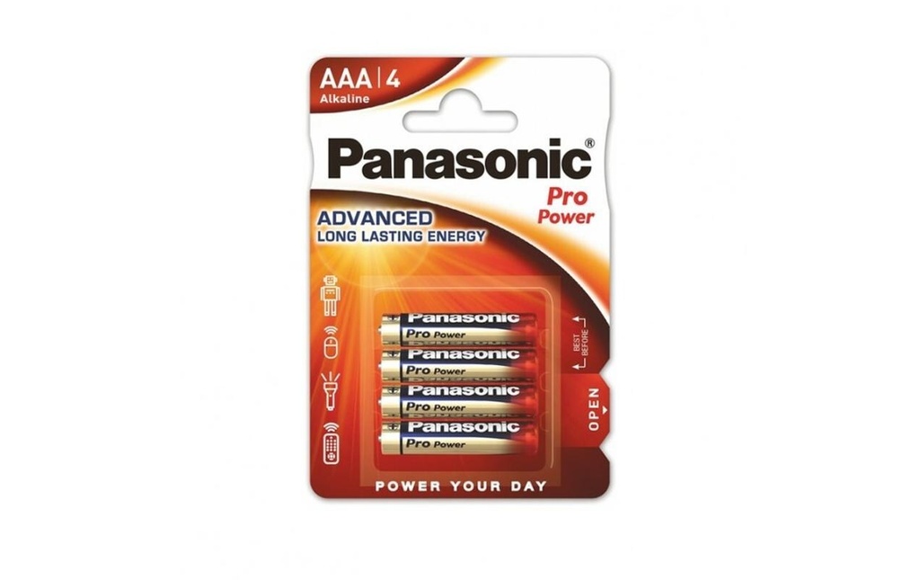 Panasonic Pile Pro Power AAA-Alcaline 4 Pièce/s