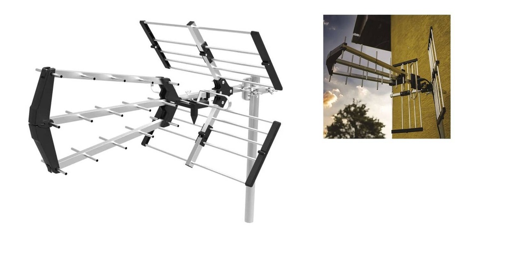 Emos EM-P117 Antenne yagi, 25 dB, DVB-T / -T2, LTE
