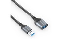Sonero, USB 3.0-câble rallonge USB A - gaine nylon, USB 3.0, 5 Gbps