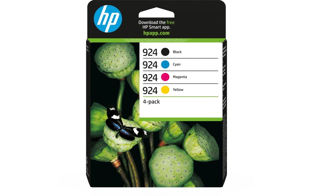HP Combo Pack N° 924 (6C3Z1NE) noir/Cyan/Magenta/Yellow
