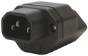 STEFFEN Fiche adaptateur C14 - T13 Noir