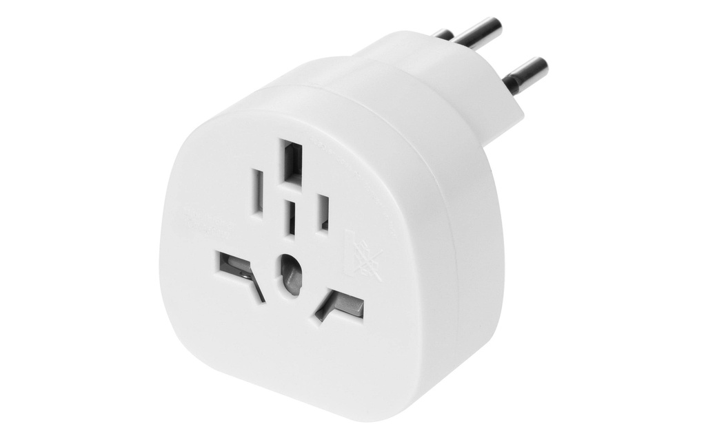 FURBER.power Adaptateur de voyage Monde – CH, Blanc