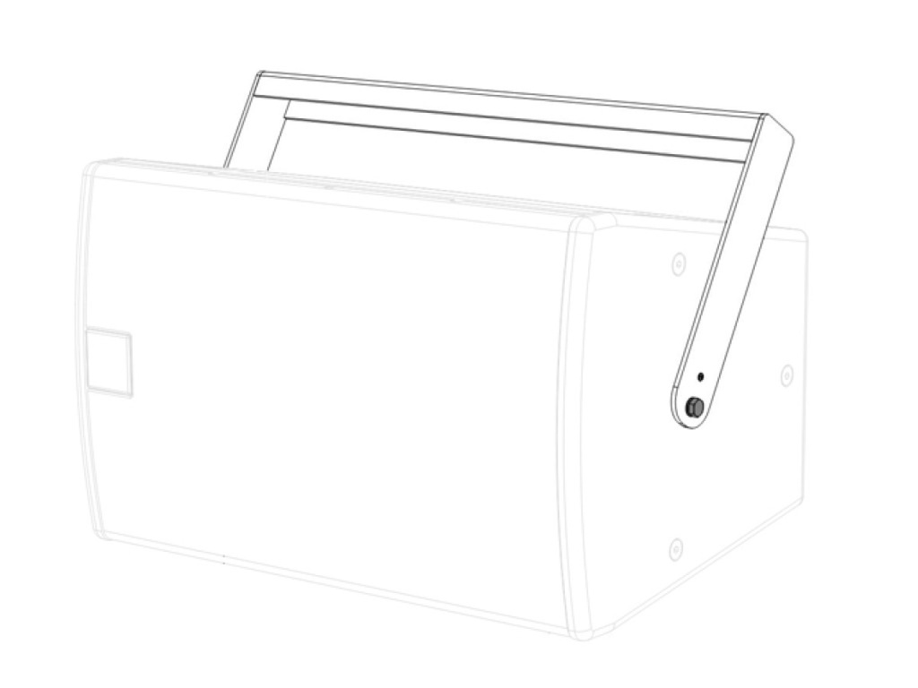 OPTIMAL AUDIO UB3-B - U bracket for Cuboid 12, black