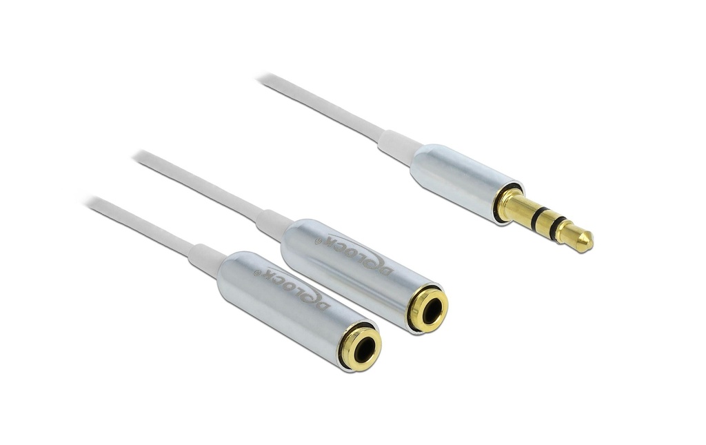 Delock Câble audio jack 3.5 mm, male – female, 0.25 m