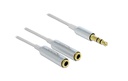 Delock Câble audio jack 3.5 mm, male – female, 0.25 m