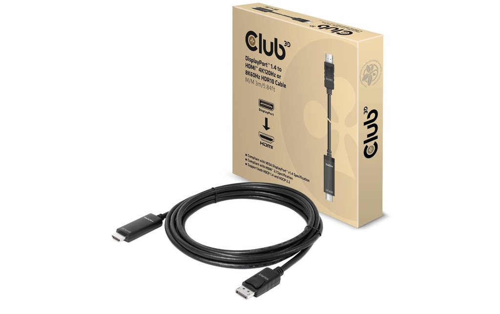 Club 3D câble CAC-1087 DisplayPort - HDMI – 3 m