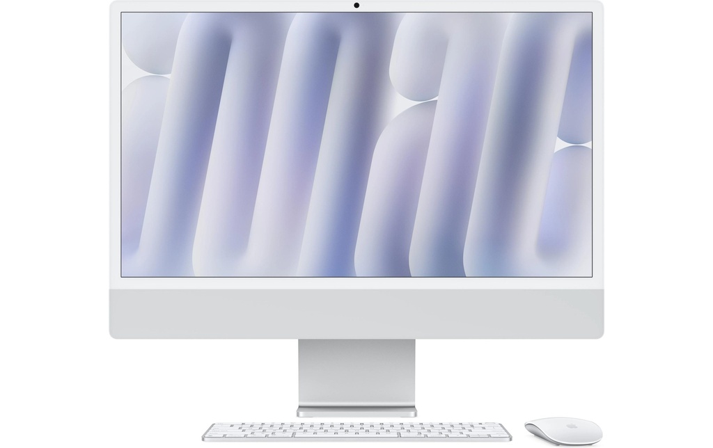 24" iMac (M4), 10C/10C, argent 16GB, 512GB, GbE, MM, MK TID, CH