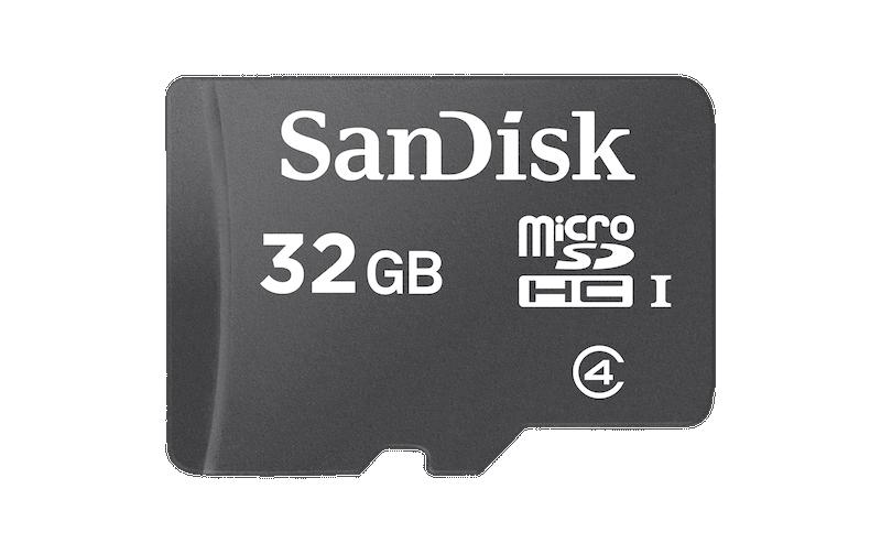 SanDisk microSDHC Card 32GB, Classe 4 sans adaptateur SD