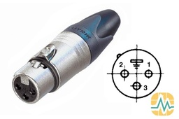 [C12-085/3] Connecteur Neutrik XLR/3 p. nickel