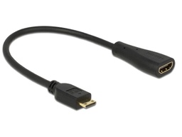 [adaptateur] Delock Câble adaptateur Mini-HDMI - HDMI Noir