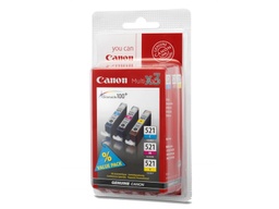 [Encre] Canon Kit d'encre CLI-521PA C, M, Y