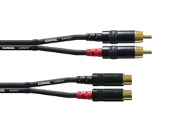 [câble] Cordial Câble audio CFU 1.5 CE Câble CinchM-CinchF 1.5m
