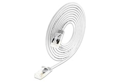[PKW-LIGHT-STP-K6A 0.5 WS] SLIM Câble patch slim RJ-45 - RJ-45, Cat 6A, U/FTP, 0.5 m, Blanc