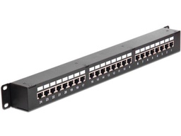 [43295] Delock Panneau de brassage 24 Port, Cat.6 STP 19&quot;-Rack ponte