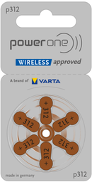 Piles auditives Varta Power One P312