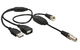 [13006] Delock Câbles d’antenne Amplificateur DAB+ Type F, alimentation USB