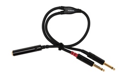 [CFY 0,3 KPP] Cordial Câble audio jack 6.3 mm - jack 6.3 mm 0.3 m
