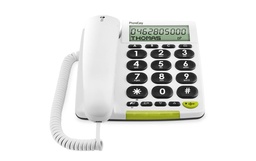 [5641] Doro Téléphone de bureau PhoneEasy 312cs Blanc