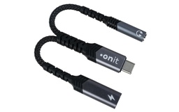 [F02930] onit Adaptateur audio numérique Premium USB-C vers jack 3.5 mm/USB-C