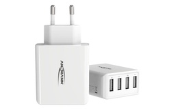 [64.1001-0113] Ansmann Chargeur mural USB Home Charger HC430, 4x USB, 30 W, blanc