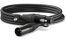 [XLR3M] Rode Câble XLR XLRm-XLRf 3 m, Noir