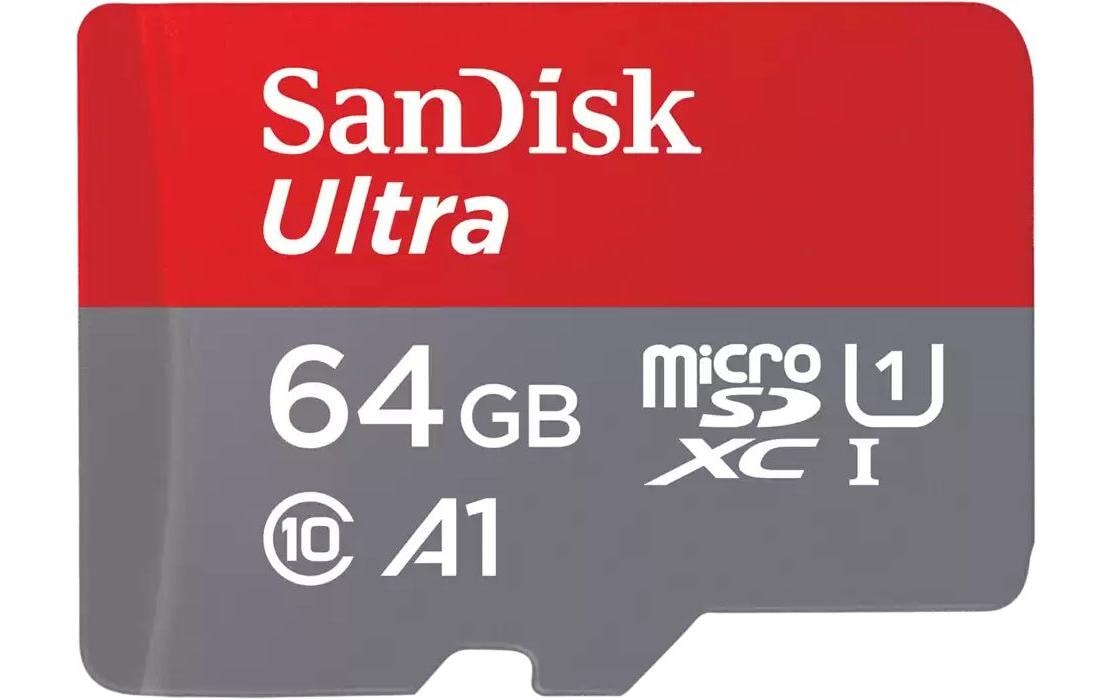 SanDisk microSDXC Card Ultra UHS-I U1, Lecture 140MB/s, avec adaptateur SD