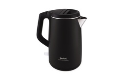 [KO3718] Tefal Bouilloire Safe to touch 1.5 l, Noir/Argenté